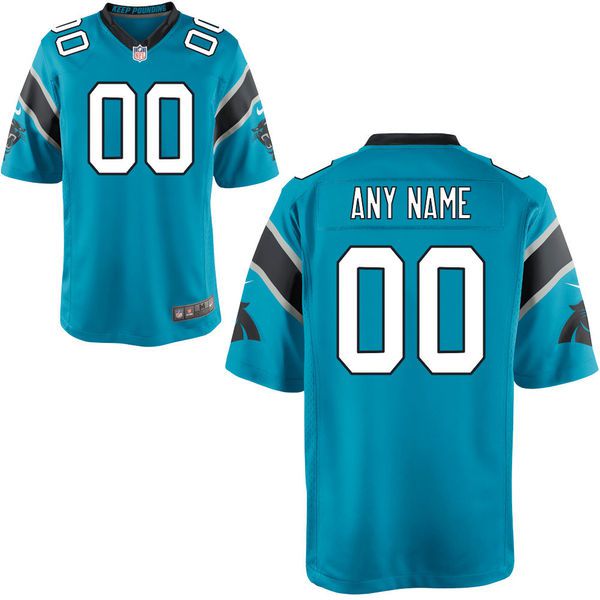 Men Carolina Panthers Nike Blue Custom Alternate Game NFL Jersey->customized nfl jersey->Custom Jersey
